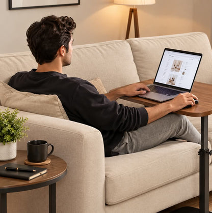 Adjustable C-Shape Laptop Table