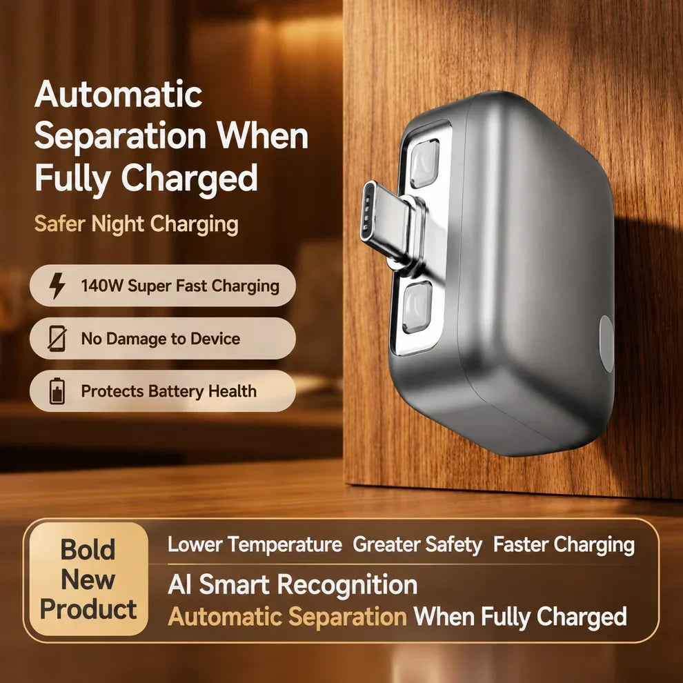 140W Fast Charger Separator, Auto Disconnect Charging Adapter