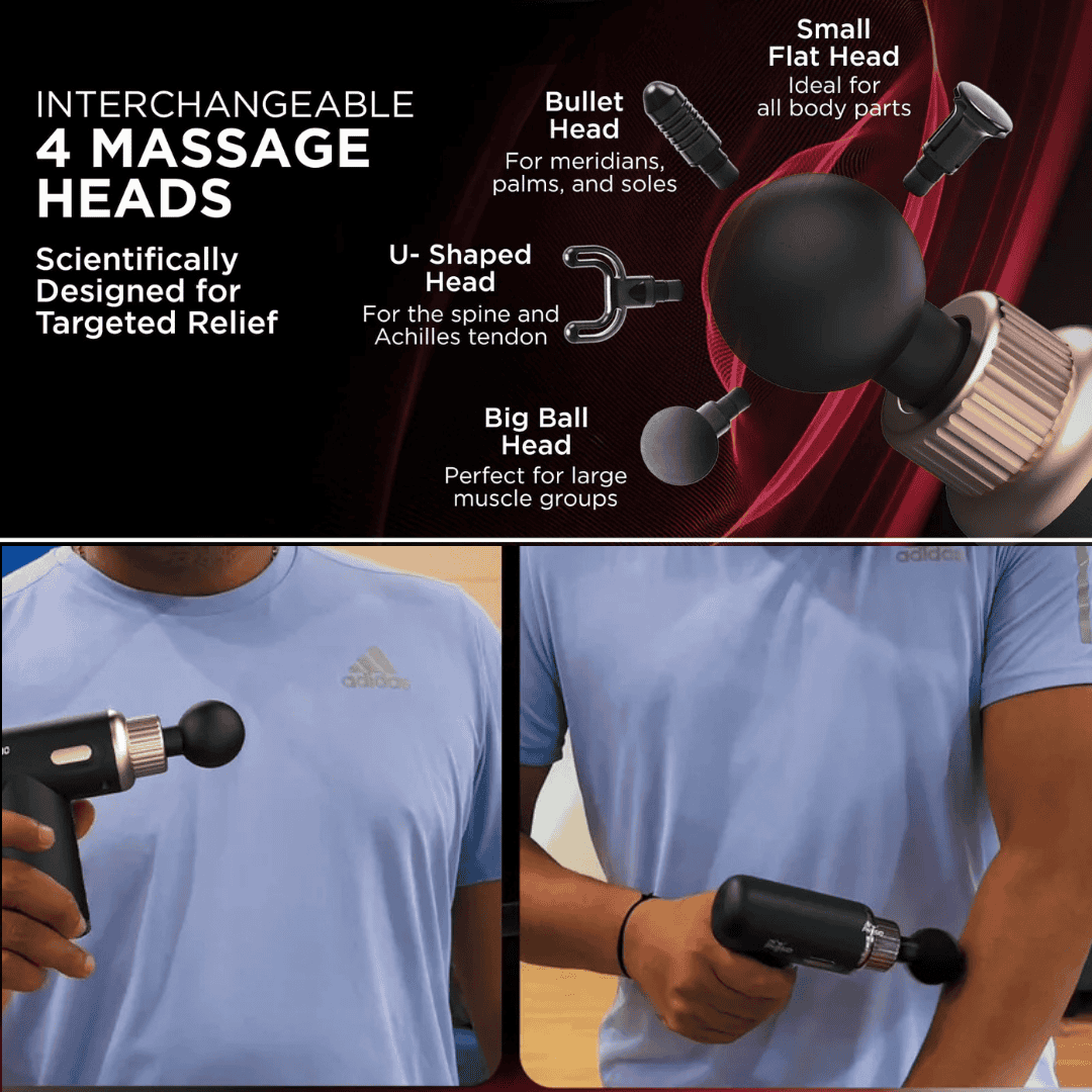 𝐃𝐲𝐧𝐚𝐦𝐨™ Rechargeable Gun Massager - مدلك بندقية قابلة للشحن