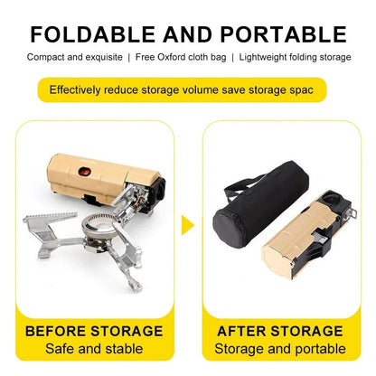 🎁 Today Promotion - 𝐄𝐚𝐬𝐲𝐇𝐢𝐤𝐞™ - Portable Outdoor Gas Stove For Camping & Hiking