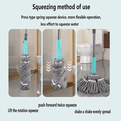 𝐄𝐚𝐬𝐲𝐂𝐥𝐞𝐚𝐧™ 2 in 1 360° Rotatable Self Cleaning Floor Mop