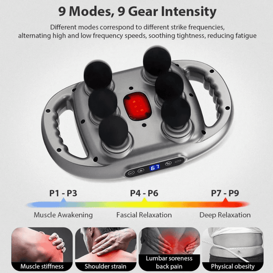 🎁 Last Day Promotion Save 65% - 𝐄𝐚𝐬𝐲𝐂𝐨𝐦𝐟𝐨𝐫𝐭™ Six-Head Muscle Relaxation Gun Massager