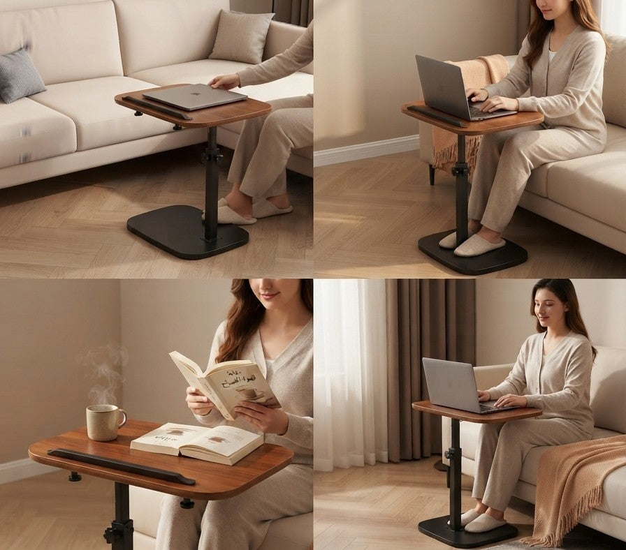 Adjustable C-Shape Laptop Table
